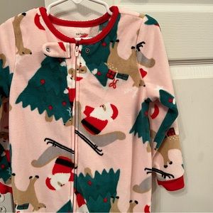 Christmas Footie Pajamas, 4T girls.